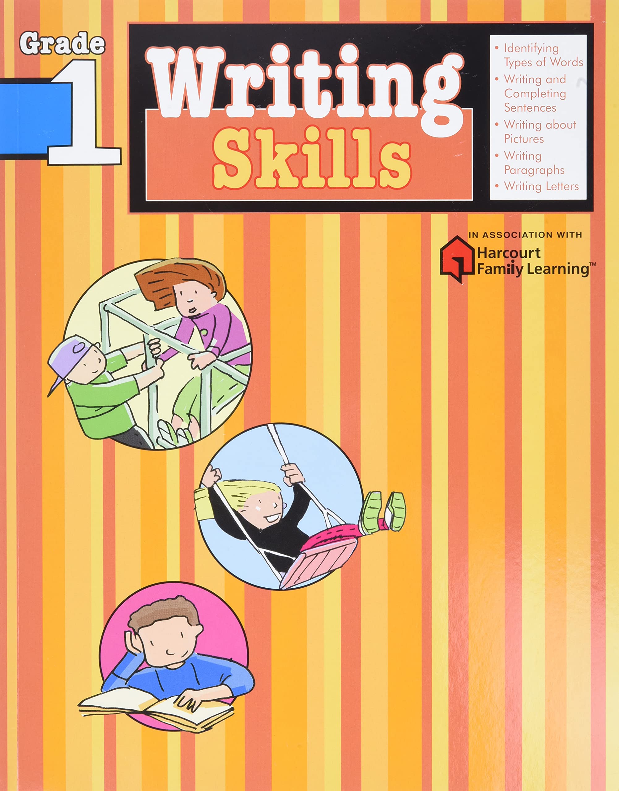 Writing Skills: Grade 1 (Flash Kids Harcourt Family Learning) (Paperback)