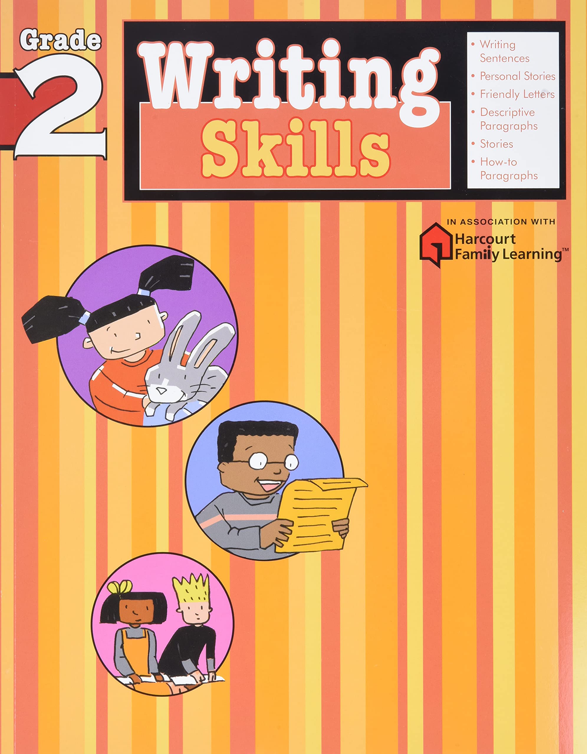 Writing Skills: Grade 2 (Flash Kids Harcourt Family Learning) (Paperback)