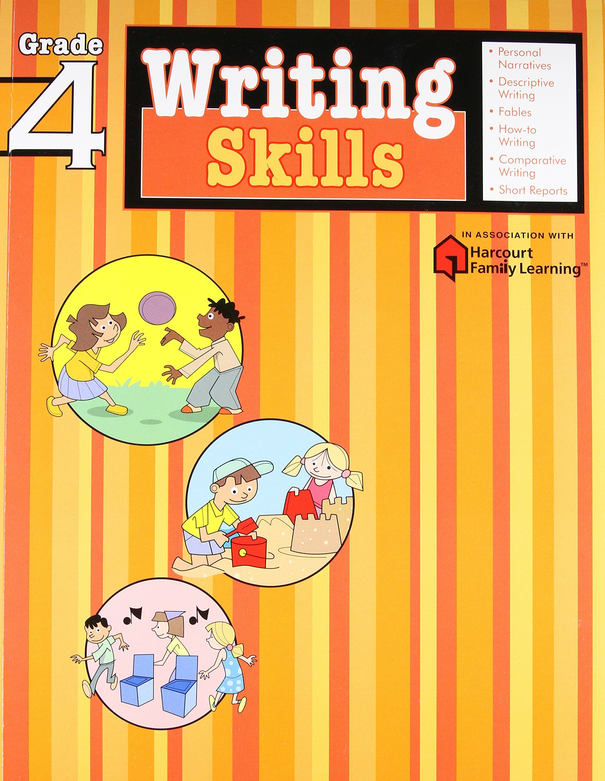 Writing Skills: Grade 4 (Flash Kids Harcourt Family Learning) (Paperback)