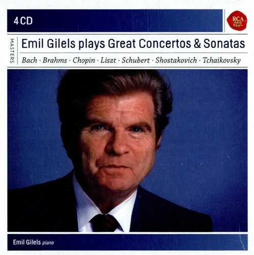 [중고] [수입] 에밀 길렐스가 연주하는 위대한 협주곡과 소나타 작품집 [4CD Box Set]