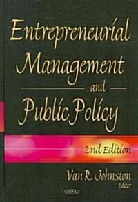 Entrepreneurial Management and Public Policy (Hardcover, 2, UK)