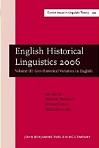 Geo-Historical Variation in English (Hardcover)