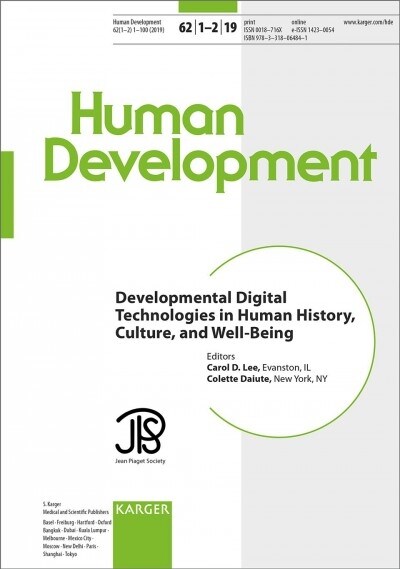 Developmental Digital Technologies in Human History, Culture, and Well-being (Paperback, Special)