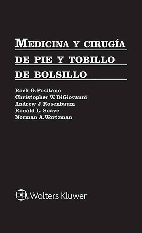 Medicina Y Cirug? de Pie Y Tobillo de Bolsillo (Paperback)