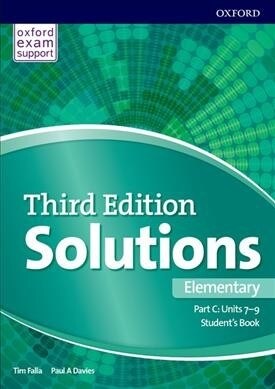 Solutions: Elementary: Students Book C Units 7-9 : Leading the way to success (Paperback, 3 Revised edition)