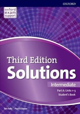 Solutions: Intermediate: Students Book A Units 1-3 : Leading the way to success (Paperback, 3 Revised edition)