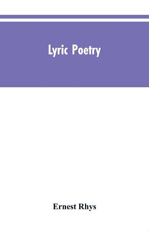 Lyric Poetry (Paperback)