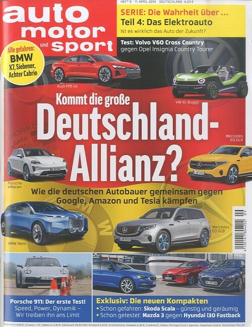 Auto Motor + Sport (격주간 독일판): 2019년 04월 11일
