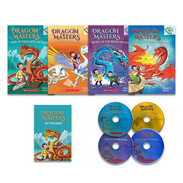 [중고] Dragon Masters 4종 세트 (Paperback 4권 + CD 4장 + Word book 1권)