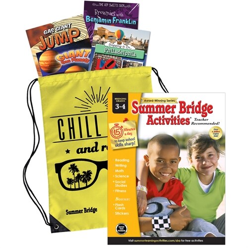Summer Bridge Essentials Backpack, Grades 3 - 4 (Paperback, Cards, ACT)
