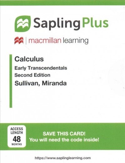 Saplingplus for Calculus Multi Term Access (Pass Code, 2nd)