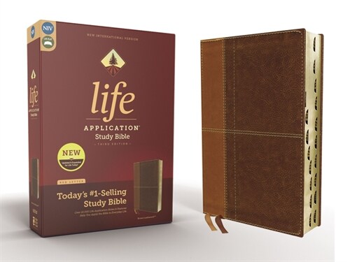 Niv, Life Application Study Bible, Third Edition, Leathersoft, Brown, Indexed, Red Letter Edition (Imitation Leather)