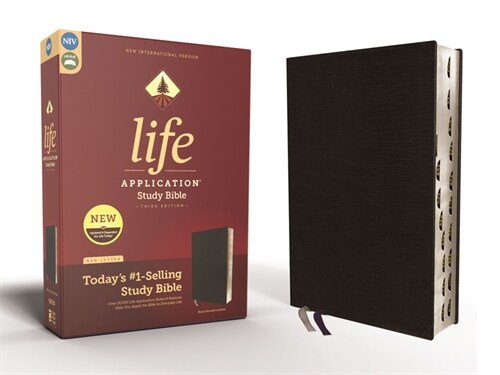 Niv, Life Application Study Bible, Third Edition, Bonded Leather, Black, Indexed, Red Letter Edition (Bonded Leather)