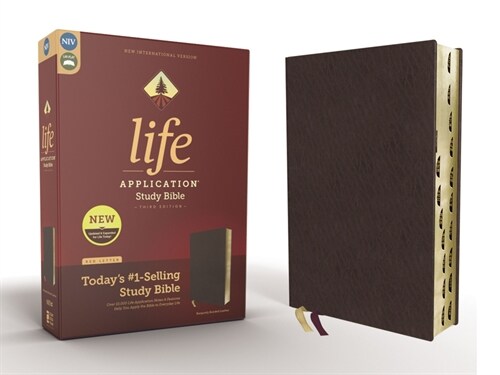 Niv, Life Application Study Bible, Third Edition, Bonded Leather, Burgundy, Indexed, Red Letter Edition (Bonded Leather)