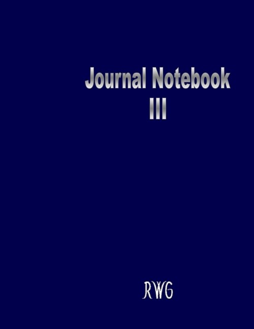 Journal Notebook III: Full-Color 31-Page Journal Notebook (Paperback)