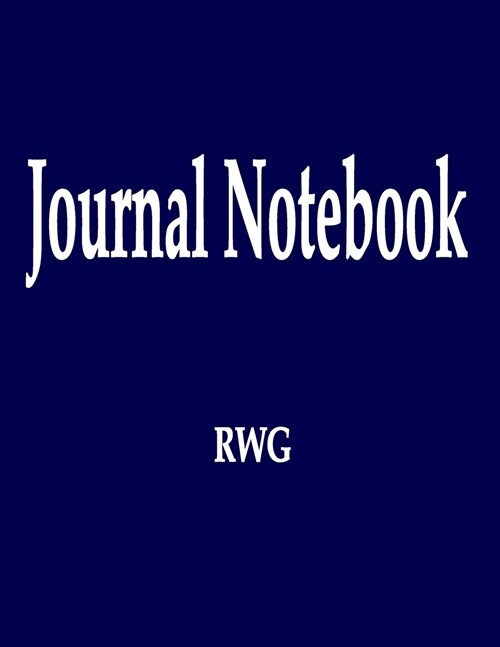 Journal Notebook: 50 Pages 8.5 X 11 Wide Ruled Line Paper (Paperback)