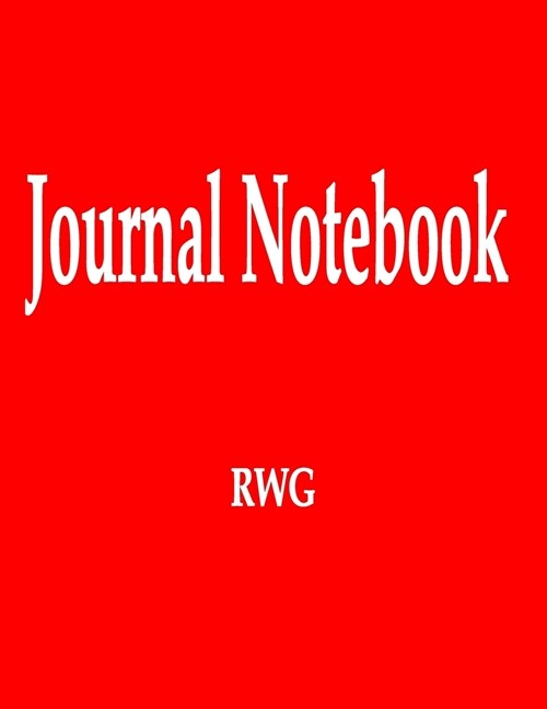 Journal Notebook: 100 Pages 8.5 X 11 Wide Ruled Line Paper (Paperback)