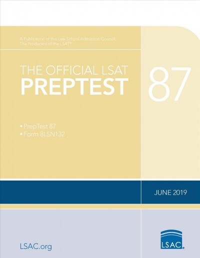 The Official LSAT Preptest 87: (june 2019 Lsat) (Paperback)