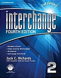 [중고] Interchange Level 2 Full Contact with Self-study DVD-ROM (Package, 4 Revised edition)