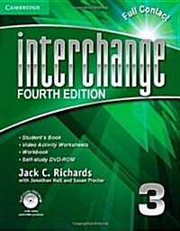 [중고] Interchange Level 3 Full Contact with Self-study DVD-ROM (Package, 4 Revised edition)
