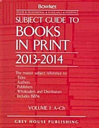 Subject Guide to Books in Print 6 Volume Set (Hardcover)