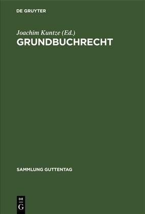 Grundbuchrecht (Hardcover, Reprint 2019)