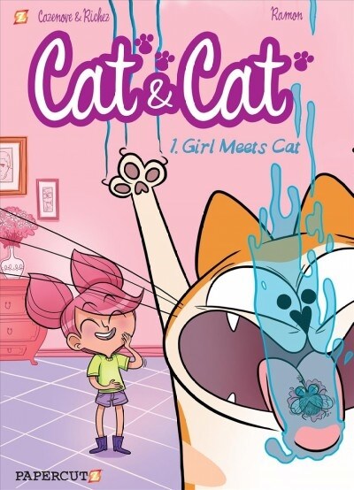 Cat and Cat: Girl Meets Cat (Paperback)