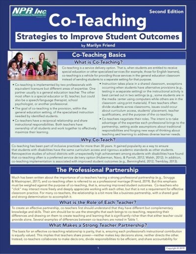 Co-teaching to Improve Student Outcomes (Paperback, 2nd)