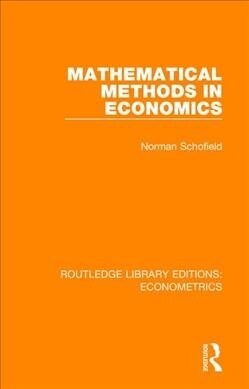 Mathematical Methods in Economics (Paperback)