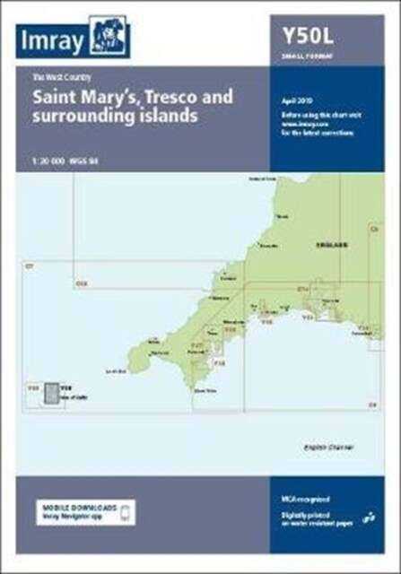 Imray Chart Y50 Laminated : Laminated Y50 Saint Marys, Tresco and Surrounding Islands (Small Format) (Sheet Map, flat)