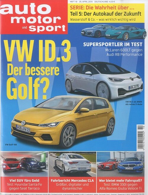 Auto Motor + Sport (격주간 독일판): 2019년 04월 25일