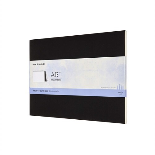 Moleskine Art Watercolor Block, Black (9.5 X 12.5) (Hardcover)