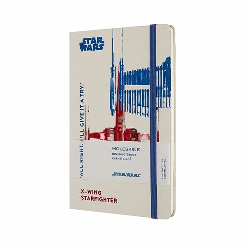 Moleskine Limited Edition Star Wars Notebook, Large, Ruled, X-Wing (5 X 8.25) (Hardcover)