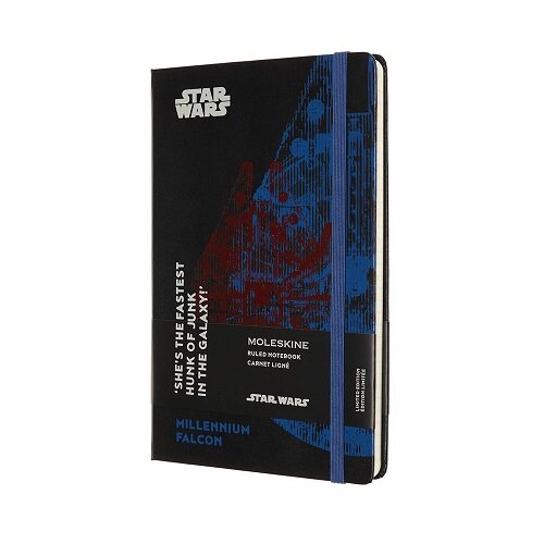 Moleskine Limited Edition Star Wars Notebook, Large, Ruled, Millennium Falcon (5 X 8.25) (Hardcover)