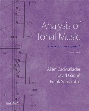 Analysis of Tonal Music: A Schenkerian Approach (Paperback, 4)