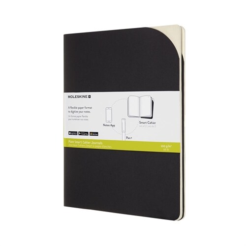 Moleskine Paper Tablet Cahier P+, Extra Large, Plain, 2 Pcs, Black (7.5 X 9.75) (Other)