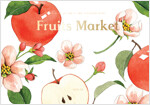 Fruits Market : 수채화 컬러링 노트