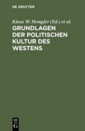 Grundlagen Der Politischen Kultur Des Westens (Hardcover)