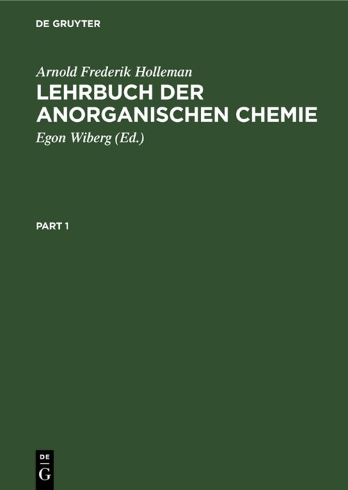 Lehrbuch Der Anorganischen Chemie (Hardcover, 81, 81. 90., Sorgf.)