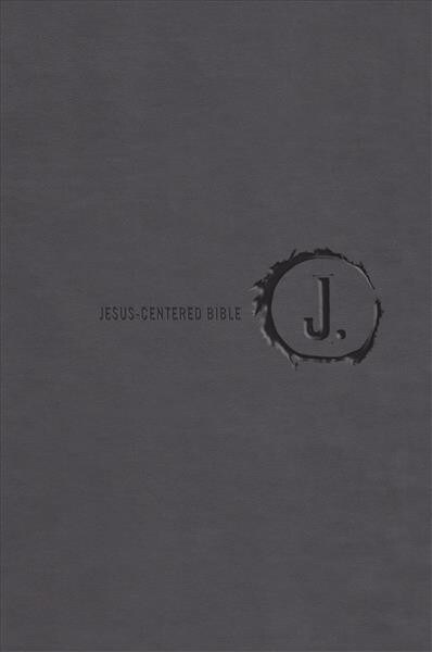 Jesus-Centered Bible Nlt, Charcoal (Imitation Leather)