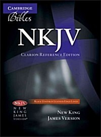 NKJV Clarion Reference Bible, Black Edge-lined Goatskin Leather, NK486:XE (Leather Binding)