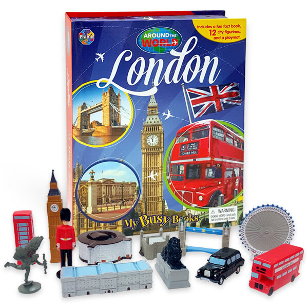 Around the World My Busy Book : London 세계 도시 비지북 런던 (미니피규어 12개 + 놀이판)