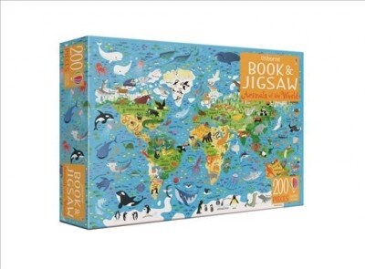 Usborne Book and Jigsaw Animals of the World (Paperback)