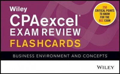 Wiley Cpaexcel Exam Review 2020 Flashcards: Business Environment and Concepts (Paperback)