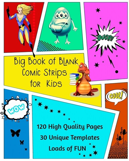 Big Book of Blank Comic Strips for Kids (Paperback)