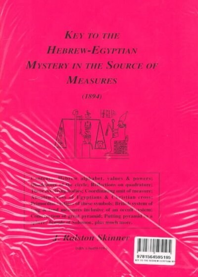 Key to the Hebrew-Egyptian Mystery in the Source of Measures (Paperback)