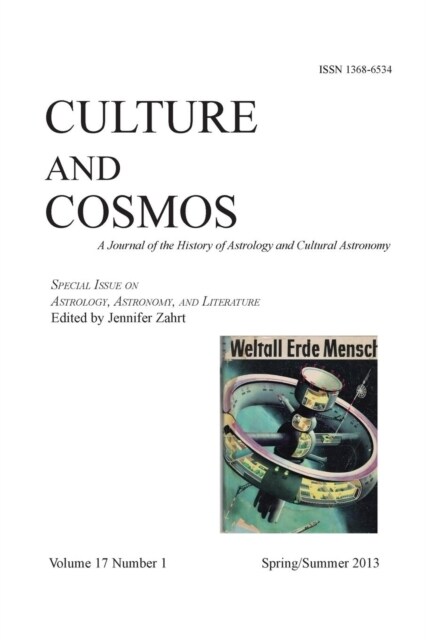 Culture and Cosmos Vol 17 Number 1 (Paperback)