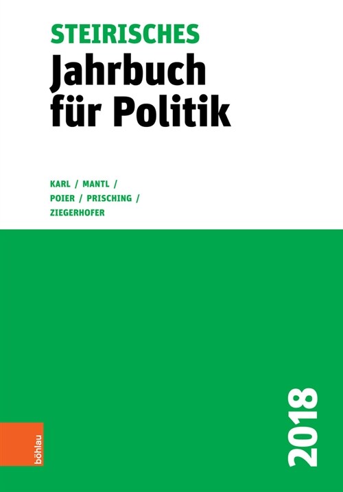 Steirisches Jahrbuch Fur Politik 2018 (Hardcover)