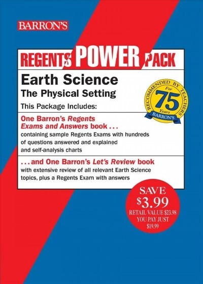 Regents Earth Science Power Pack: Lets Review Earth Science + Regents Exams and Answers: Earth Science (Paperback, 5)
