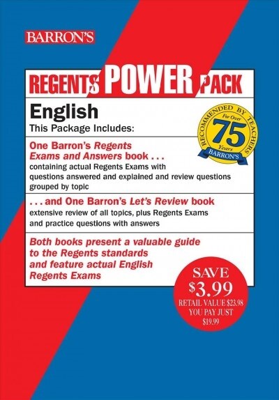 Regents English Power Pack: Lets Review English + Regents Exams and Answers: English (Paperback, 5)